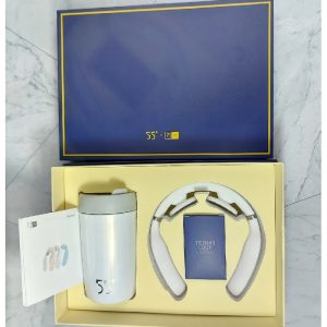 Giftset VVIP เครื่องนวดคอนวดไฟฟ้ามัลติฟังก์ชั่น และแก้วน้ำสแตนเลสปรับอุณหภูมิ 55องศา เพียงเขย่า 1 นาที