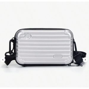 Transparent Mini Suitcases กระเป๋าเคสแข็ง สีใส มีสายยาวและสายคล้องมือ พร้อมเรซิ่นโลโก้