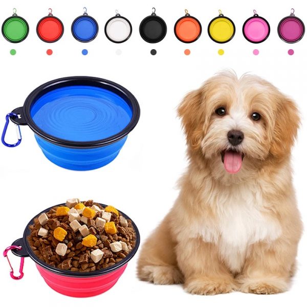 Pet Flodable Bowl ชามอาหารสุนัข พับเก็บได้