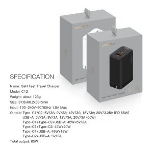 หัวชาร์จเร็ว Adapter 2 Ports (1USB+1Type-C) Charger ORSEN (30W,C10)