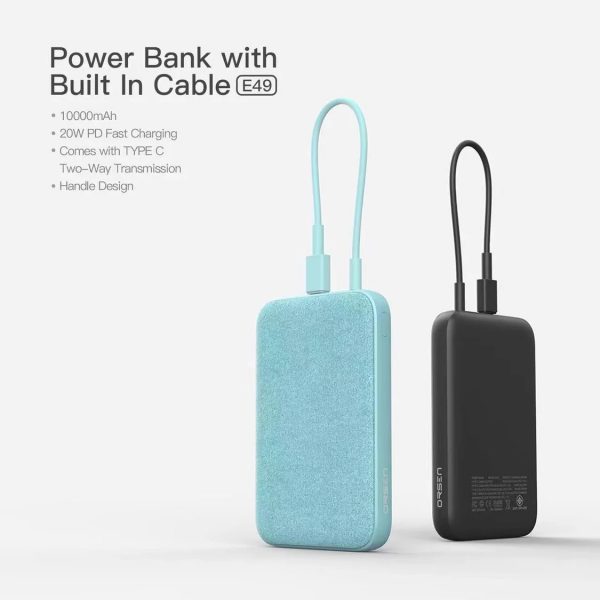 Power Bank Orsen E49 Line Powerbank 10000mAh มีสายในตัว